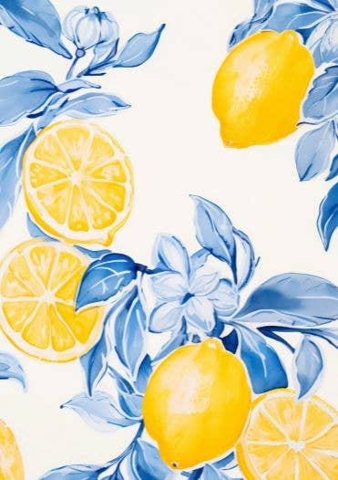 Sustainable postcard lemons