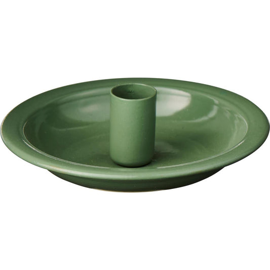 Candle holder f/1.3 cm candle groen