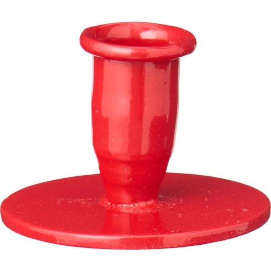 Candle holder f/1.3 cm candle Hygge - red