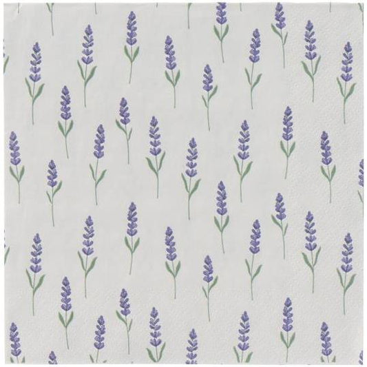 Napkin 16.5x16.5 cm lavender 20 pcs/pck