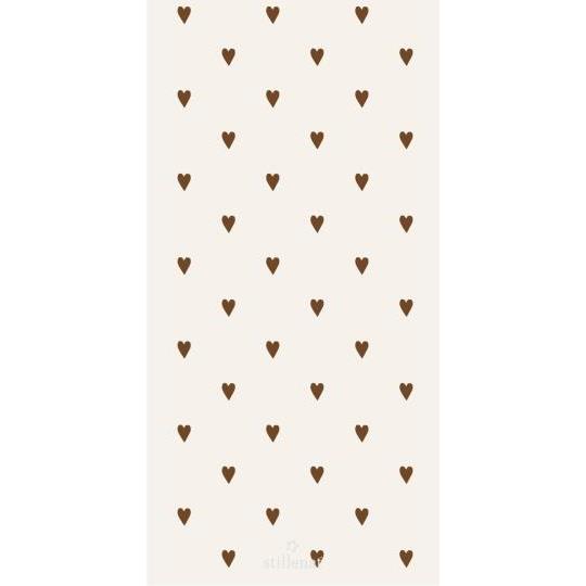 Napkin 10x20 cm hearts 16 pcs/pck