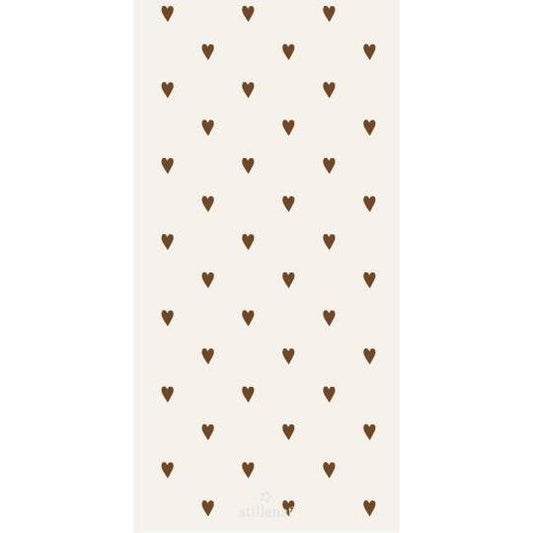 Napkin 10x20 cm hearts 16 pcs/pck