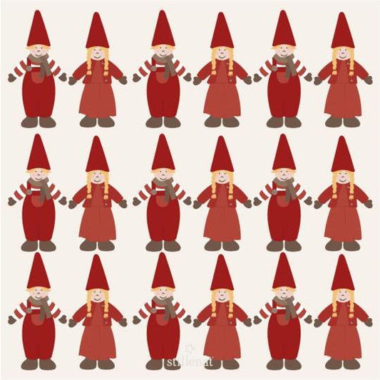 Napkin 16.5x16.5 cm Santa's helpers hand in hand My Nostalgic Christmas 20 pcs/pck