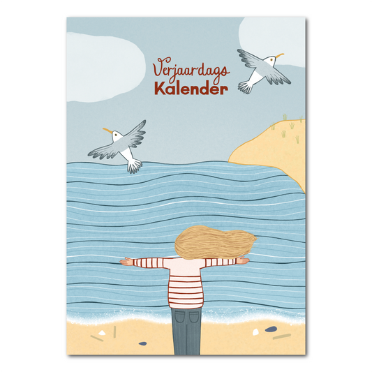 Sea and beach birthday calendar: Nederlands