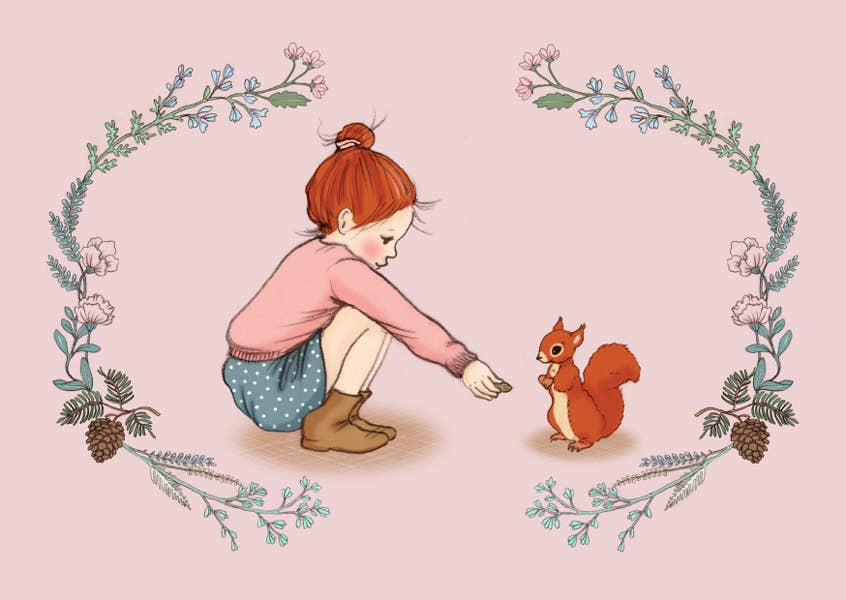 Postcard Squirrel Girl
