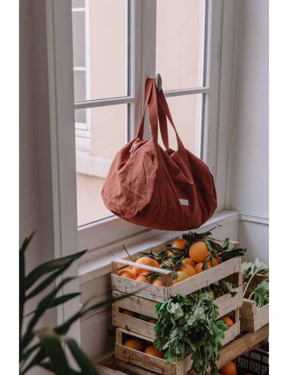 Rust Organic Cotton Canvas Bowling Bag