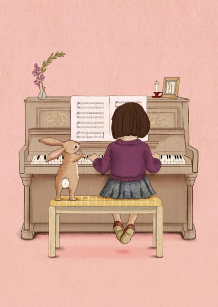 Postcard Piano