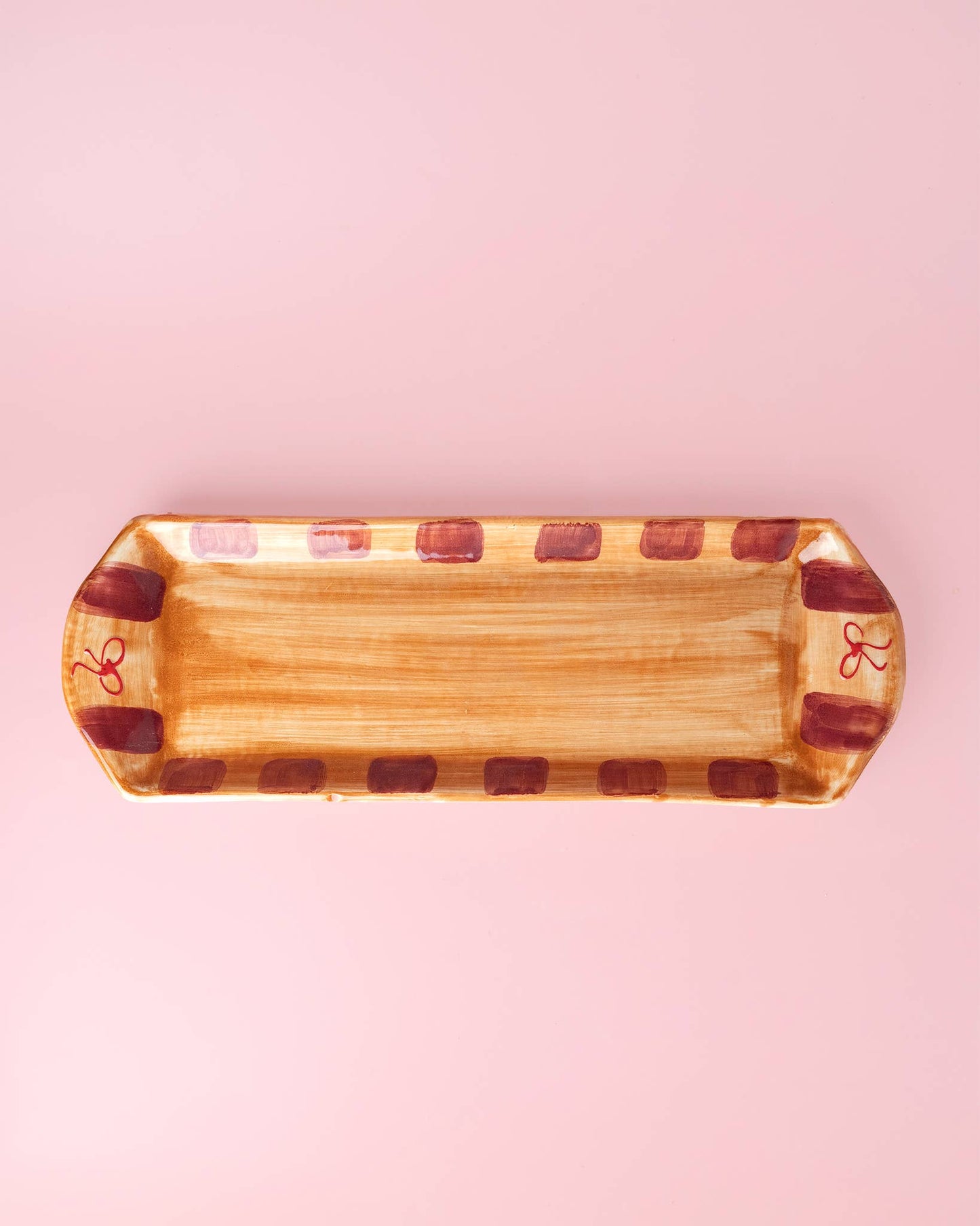Vintage Ceramic Appetizer Tray Artisan Holiday Gift - Noelle