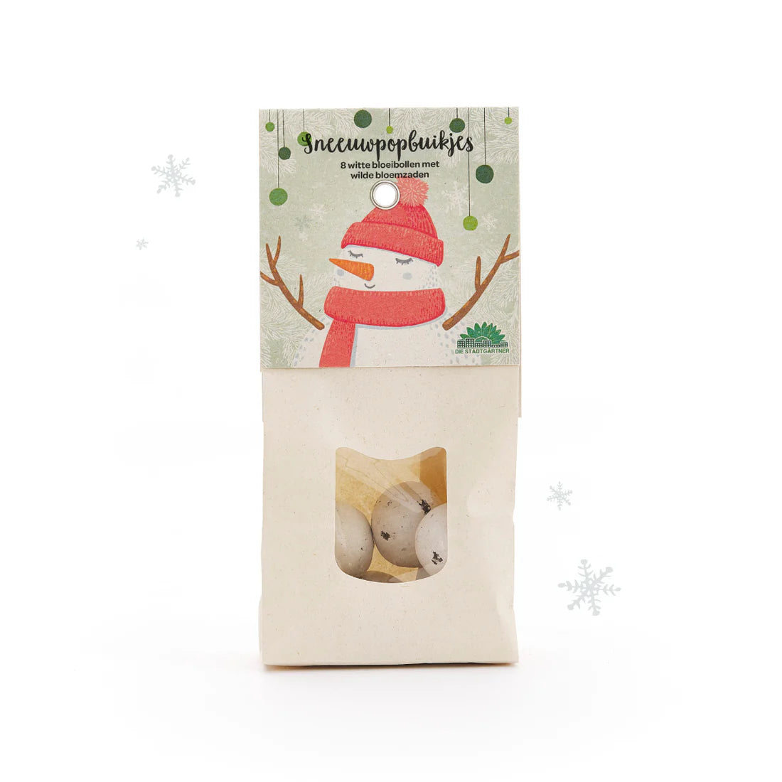 Sneeuwpop Buikjes - Witte Bloemenknikkers