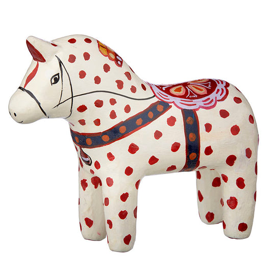 Decoration Mythical Horse H12cm Scarlet