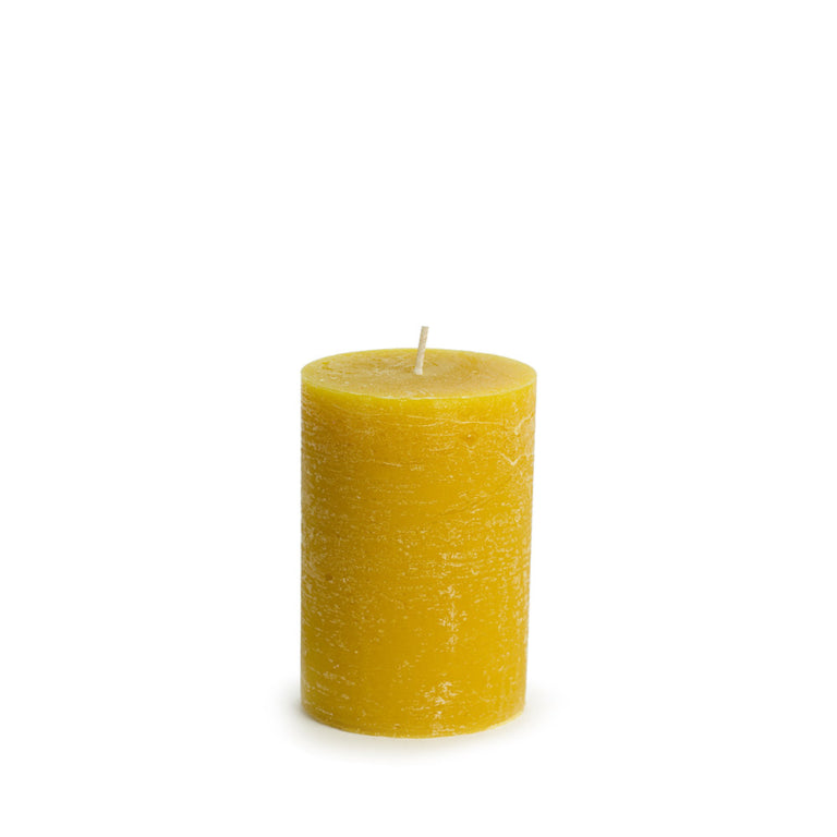 Rustieke stompkaars 7 x 10cm - verschillende kleuren