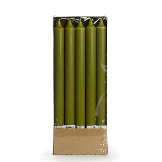 Stearine Dinerkaars 2,2×28 cm Olive