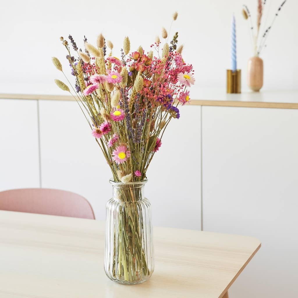 Bouquet Dried Flowers - Field Bouquet - Pink: Small