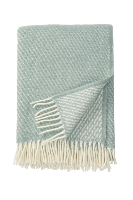 Deken Klippan wol - Duck Egg