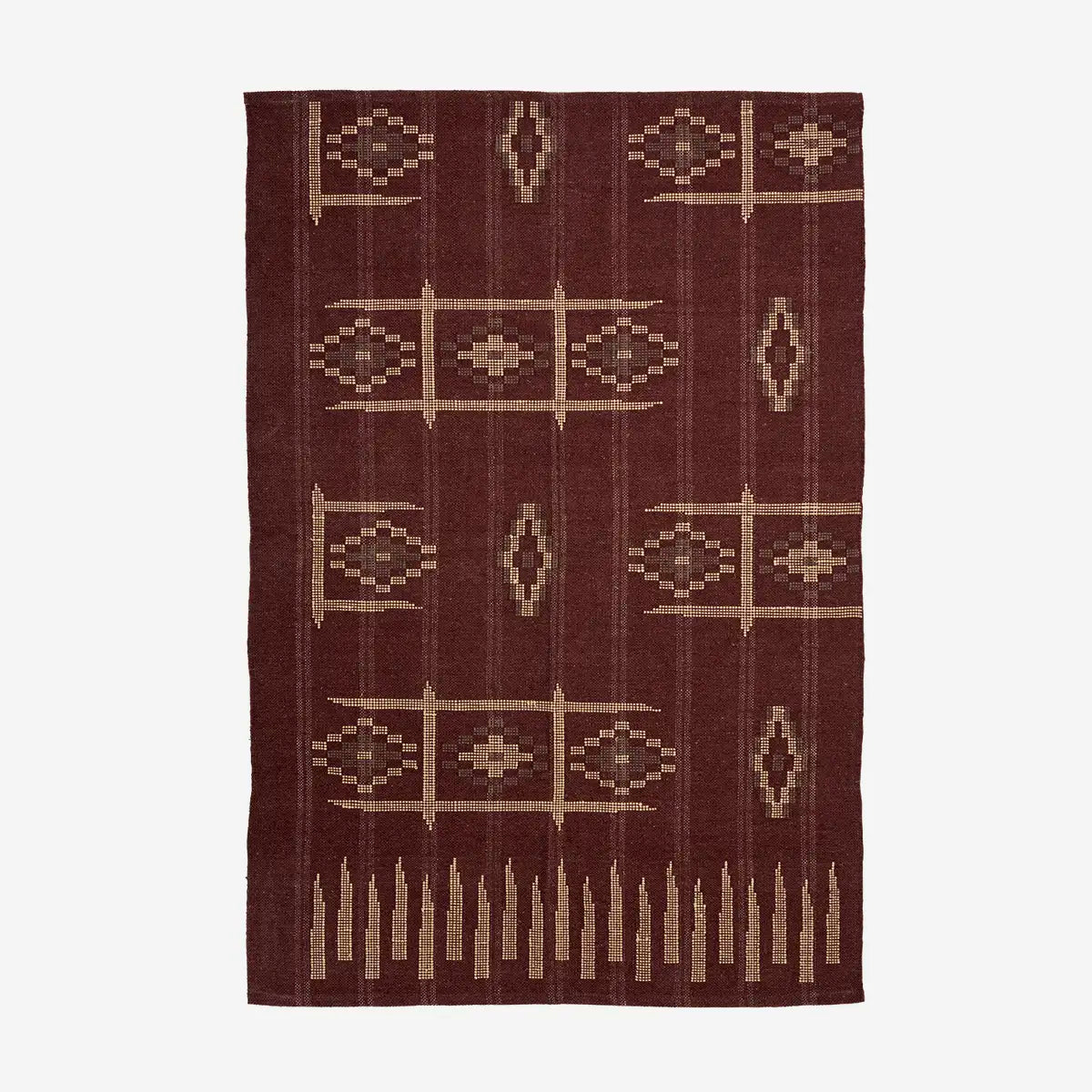Handwoven cotton rug