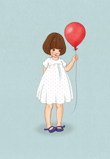 Postcard Belle's Balloon