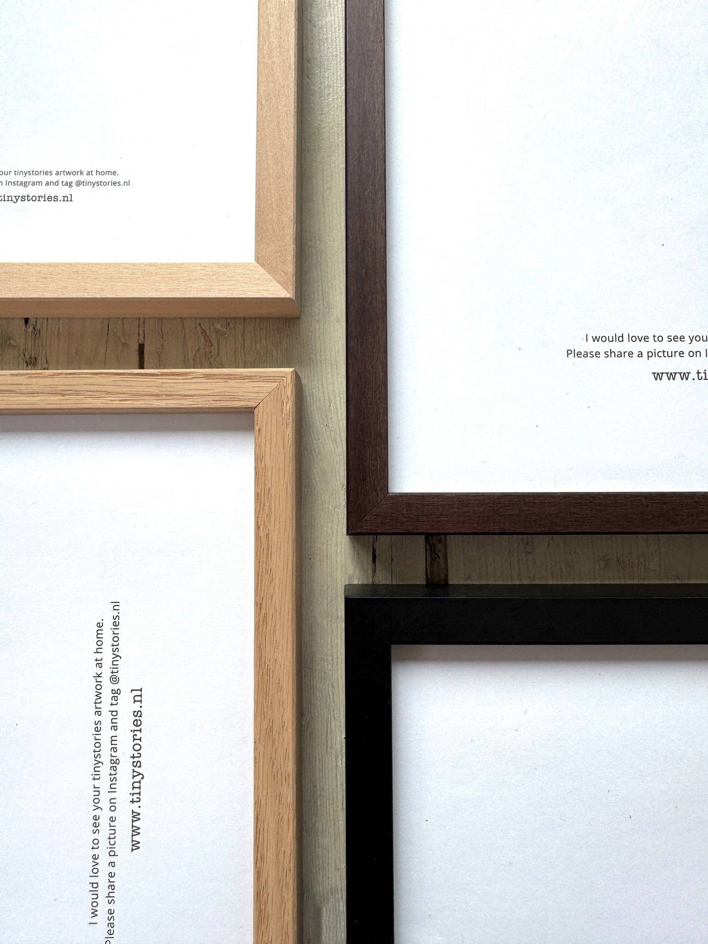 Dark Brown Wood Frame: 30cm x 40cm