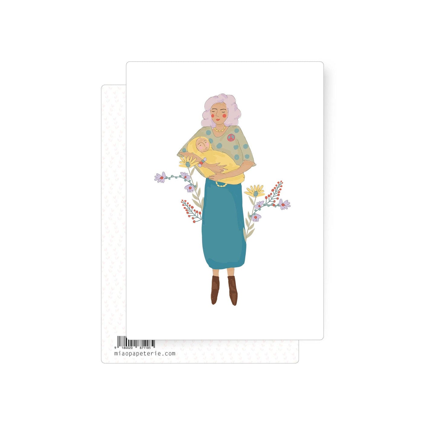 Mum | postcard: With envelope and cellophane cover