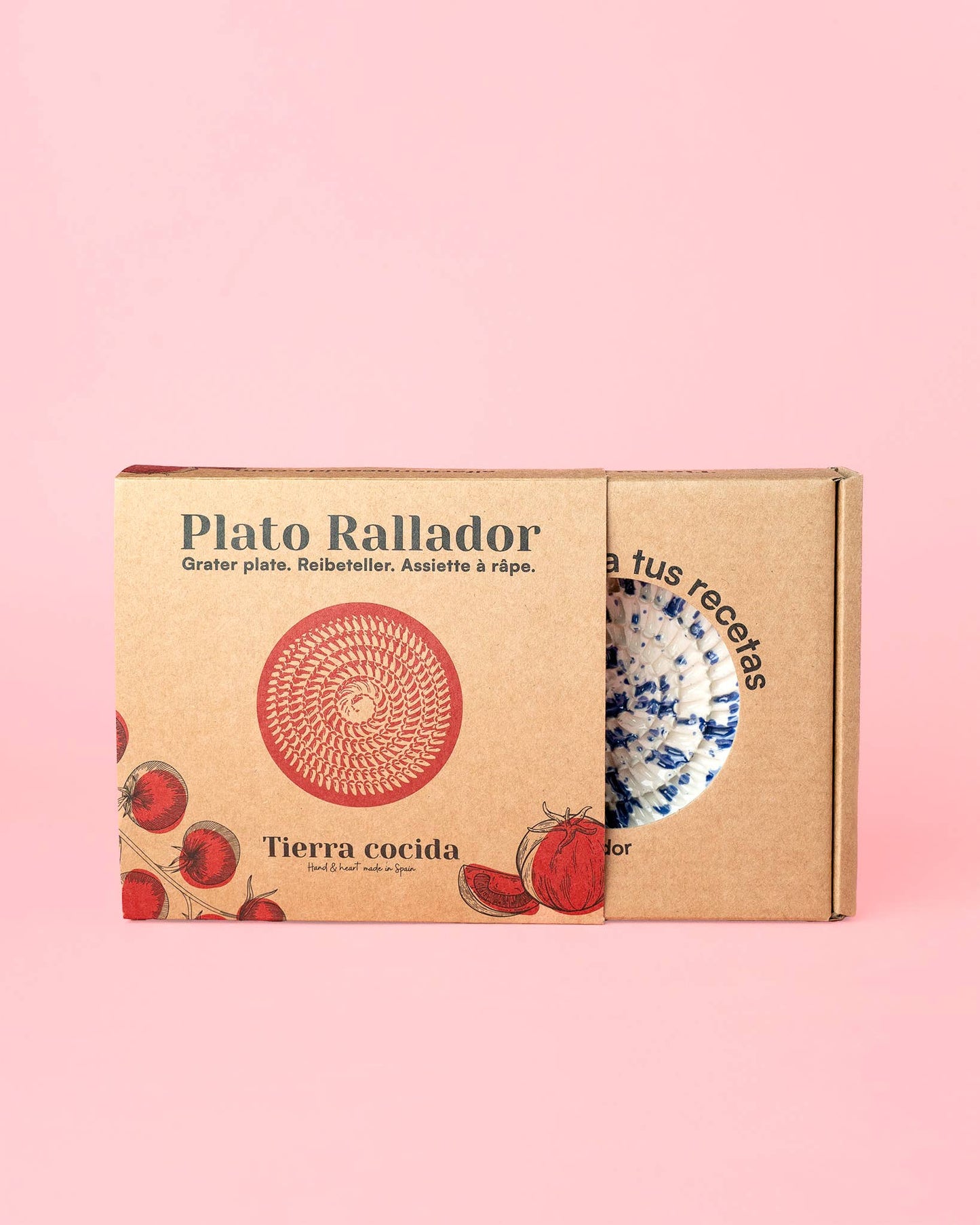 Small Garlic Grater Ceramic Dish/Persia: