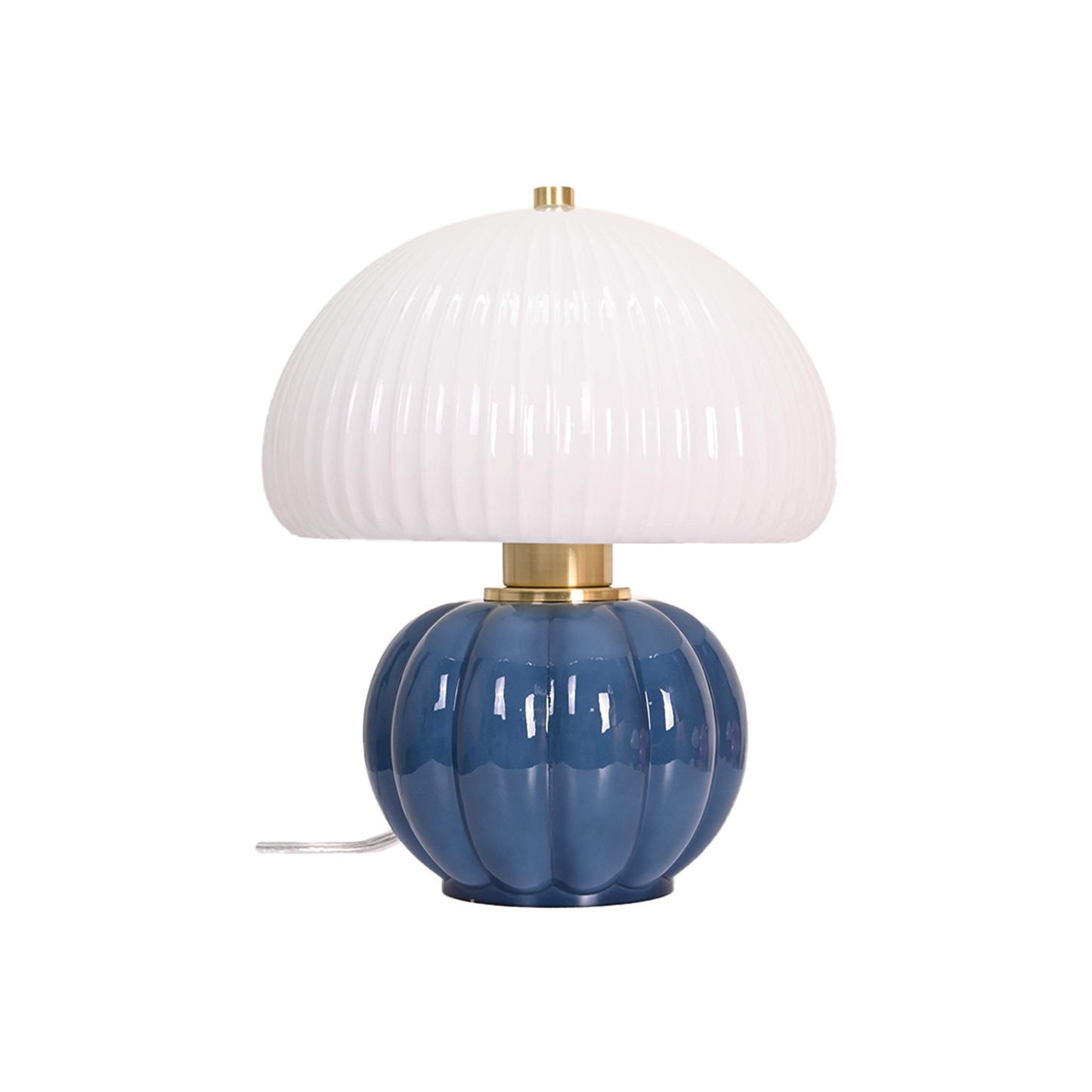 Madeleine blue lamp D22 H25cm