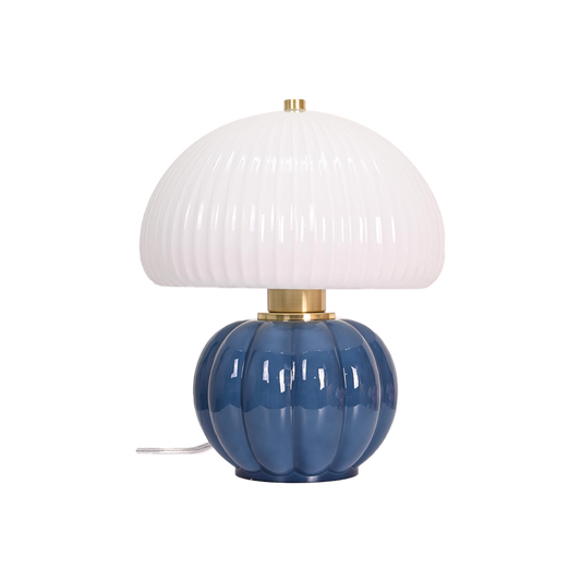 Madeleine blue lamp D22 H25cm