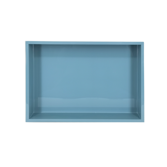 Frosted blue workshop tray L33 W24 H4.5cm