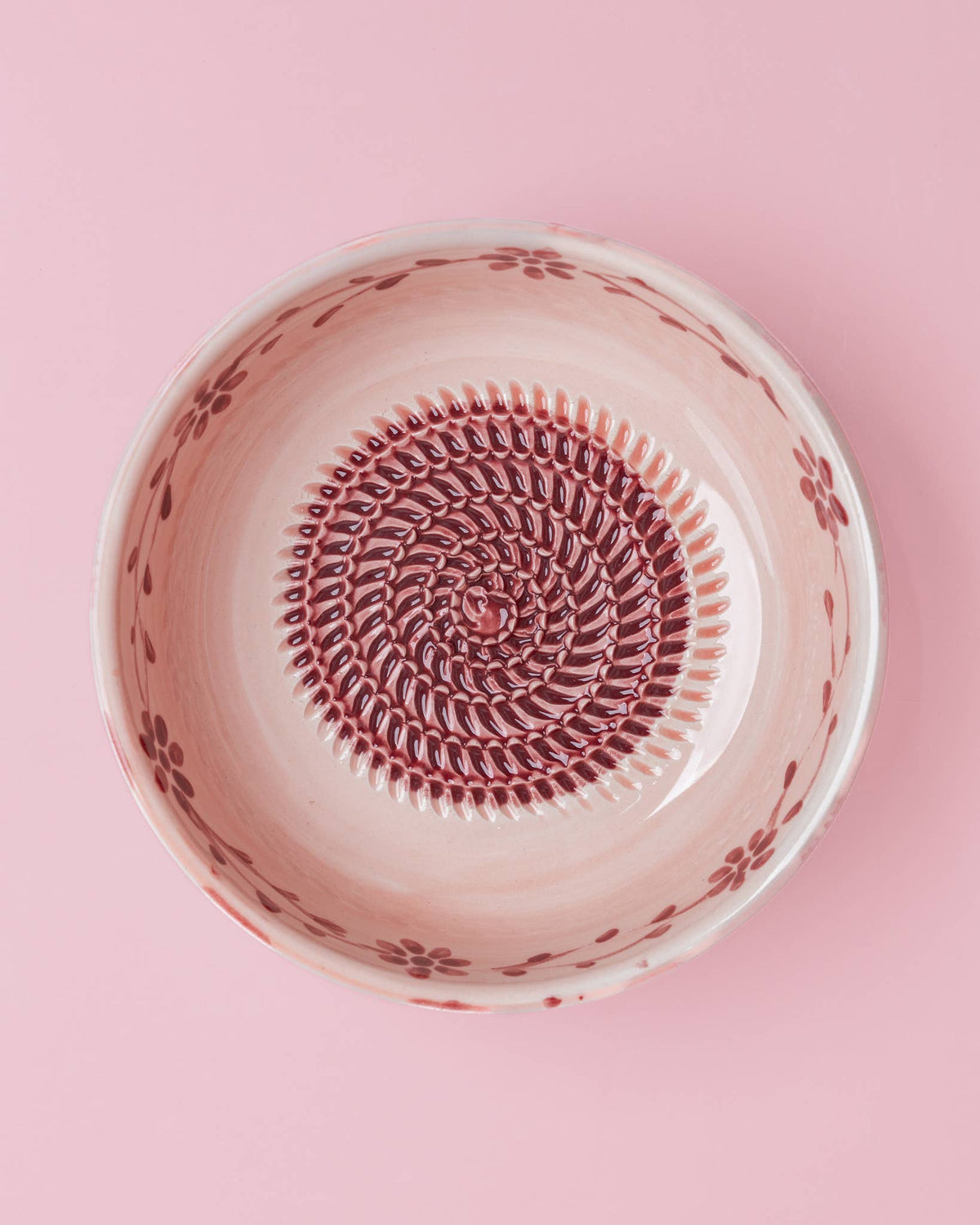 Garlic Grater Plate - Ceramic - Large Sakura