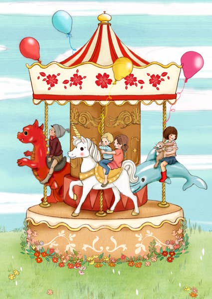 Postcard Carousel