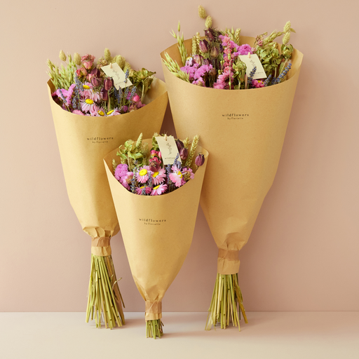 Bouquet Dried Flowers - Field Bouquet - Pink: Small