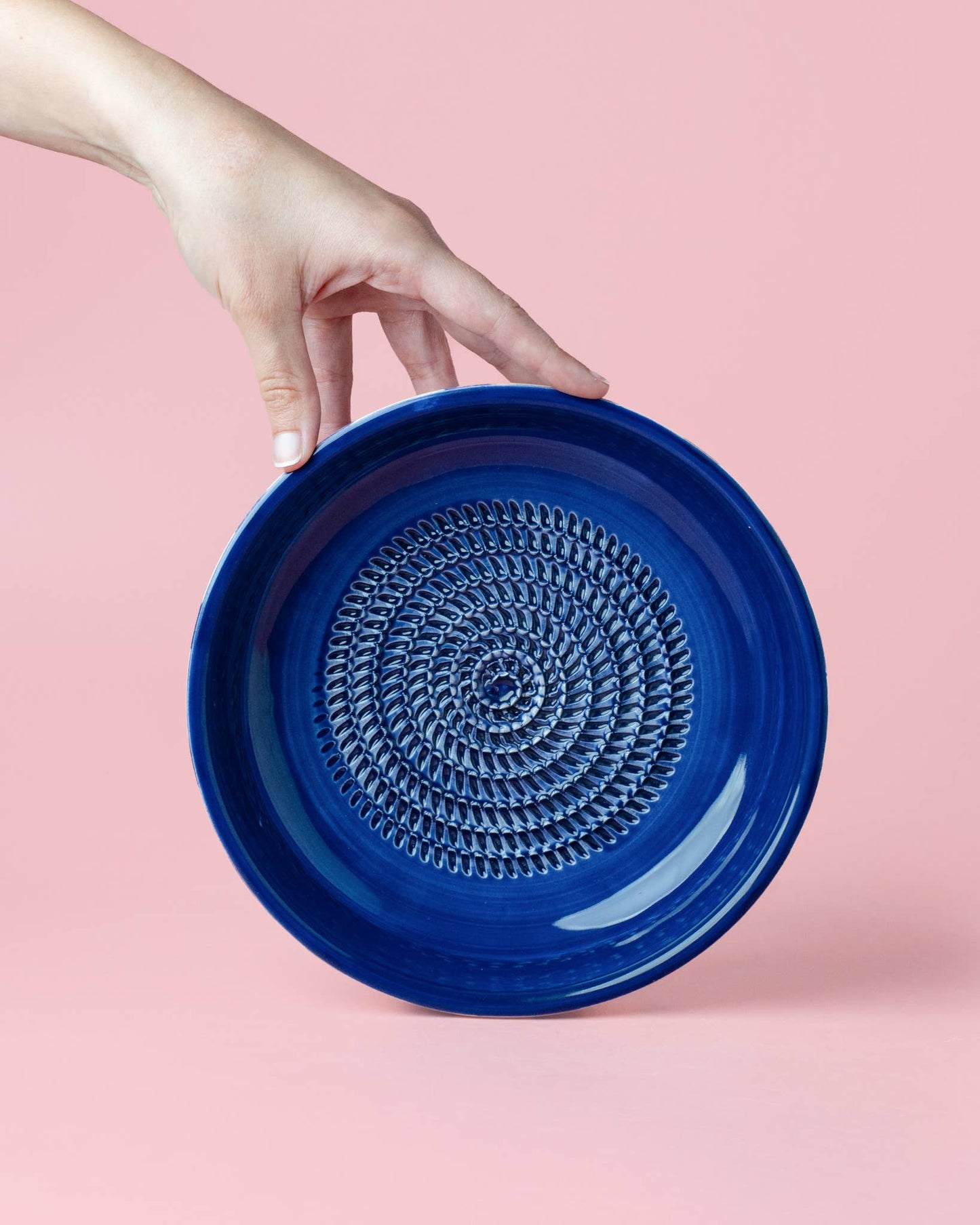 Large Pottery Grater Plate – Includes Gift Spoon