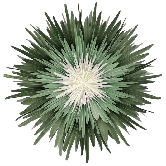 Stella-Dalia, green-mint-white parchment paper 60 cm