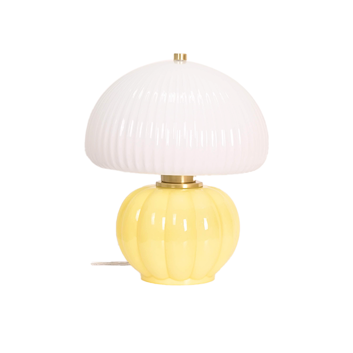Madeleine yellow lamp D22 H25cm