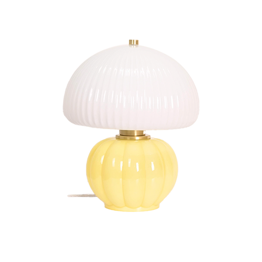 Madeleine yellow lamp D22 H25cm