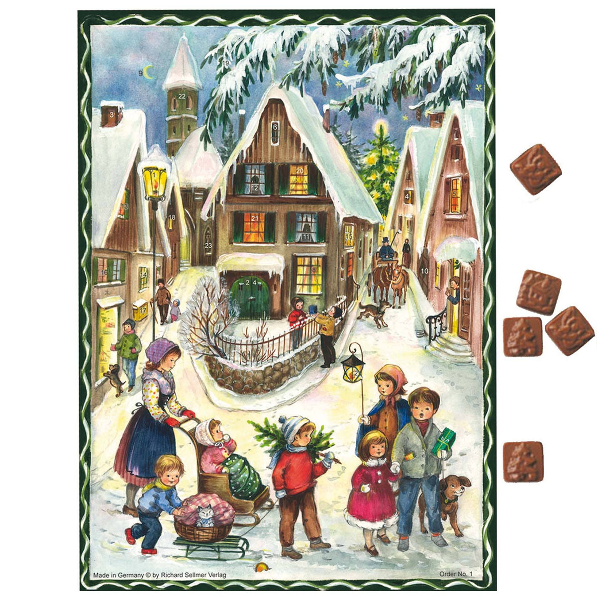 Chocolate Advent Calendar Christmas in the Village