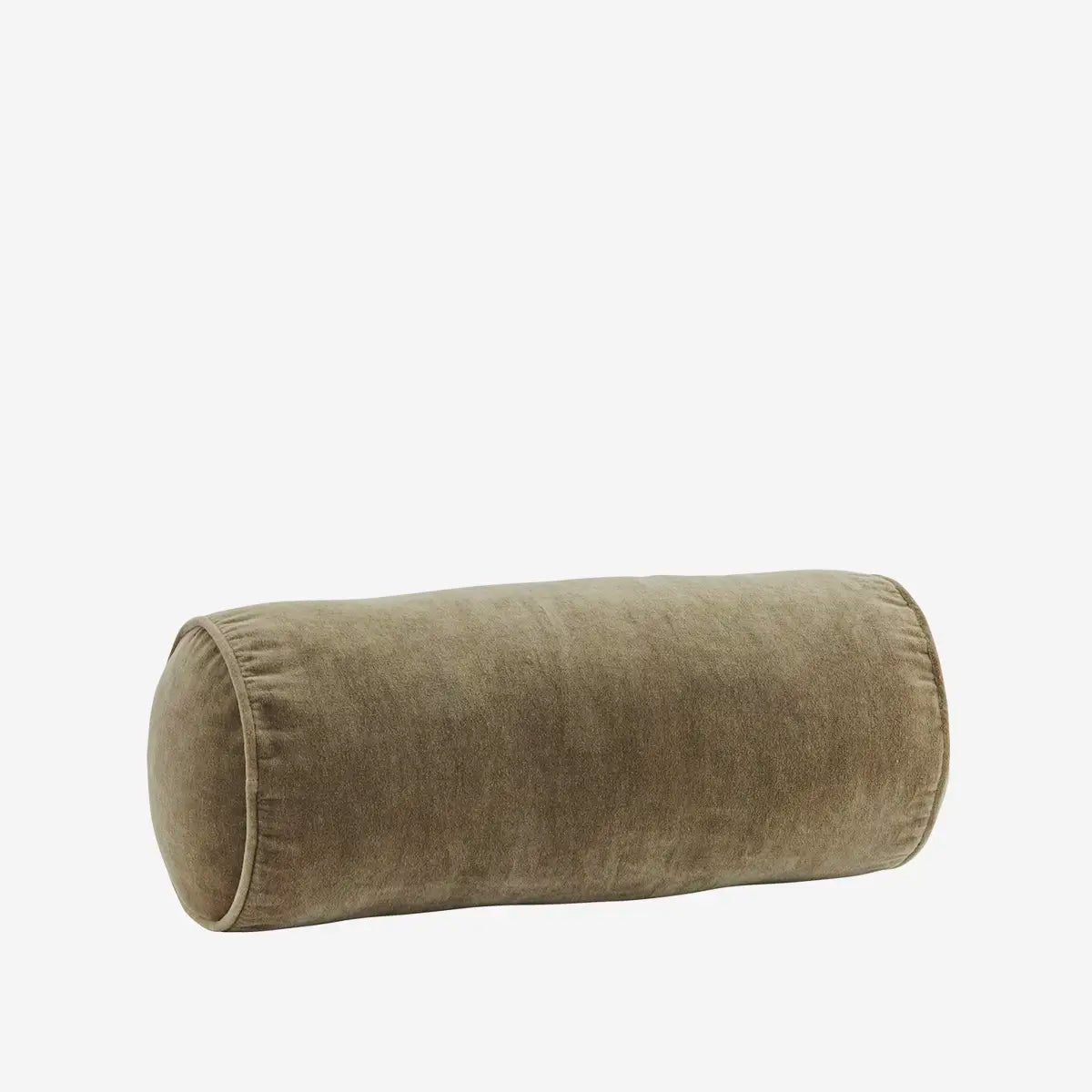 Velvet bolster cushion - Dusty green