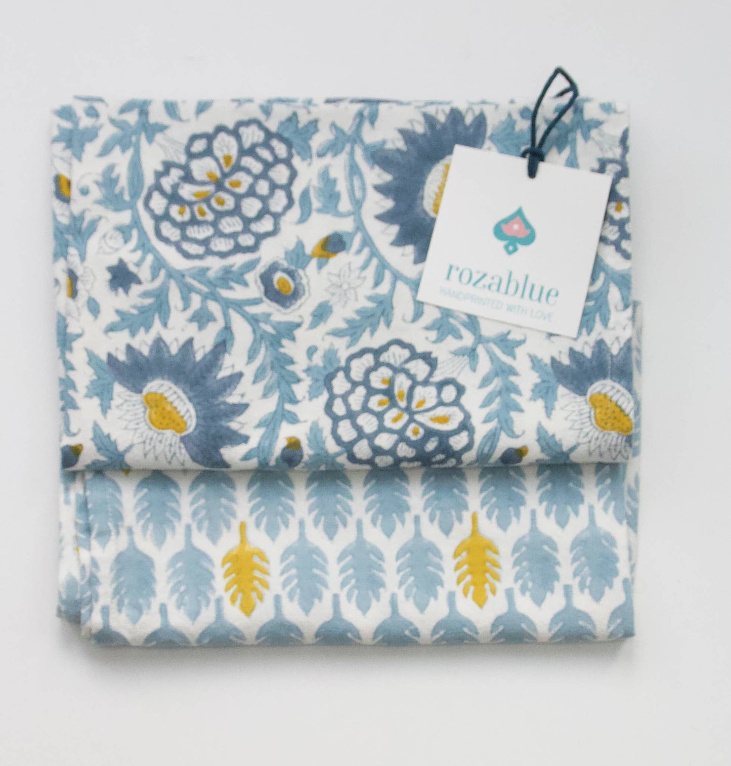 Handmade Sunny day Blue kitchen Dishcloth - 100% Cotton