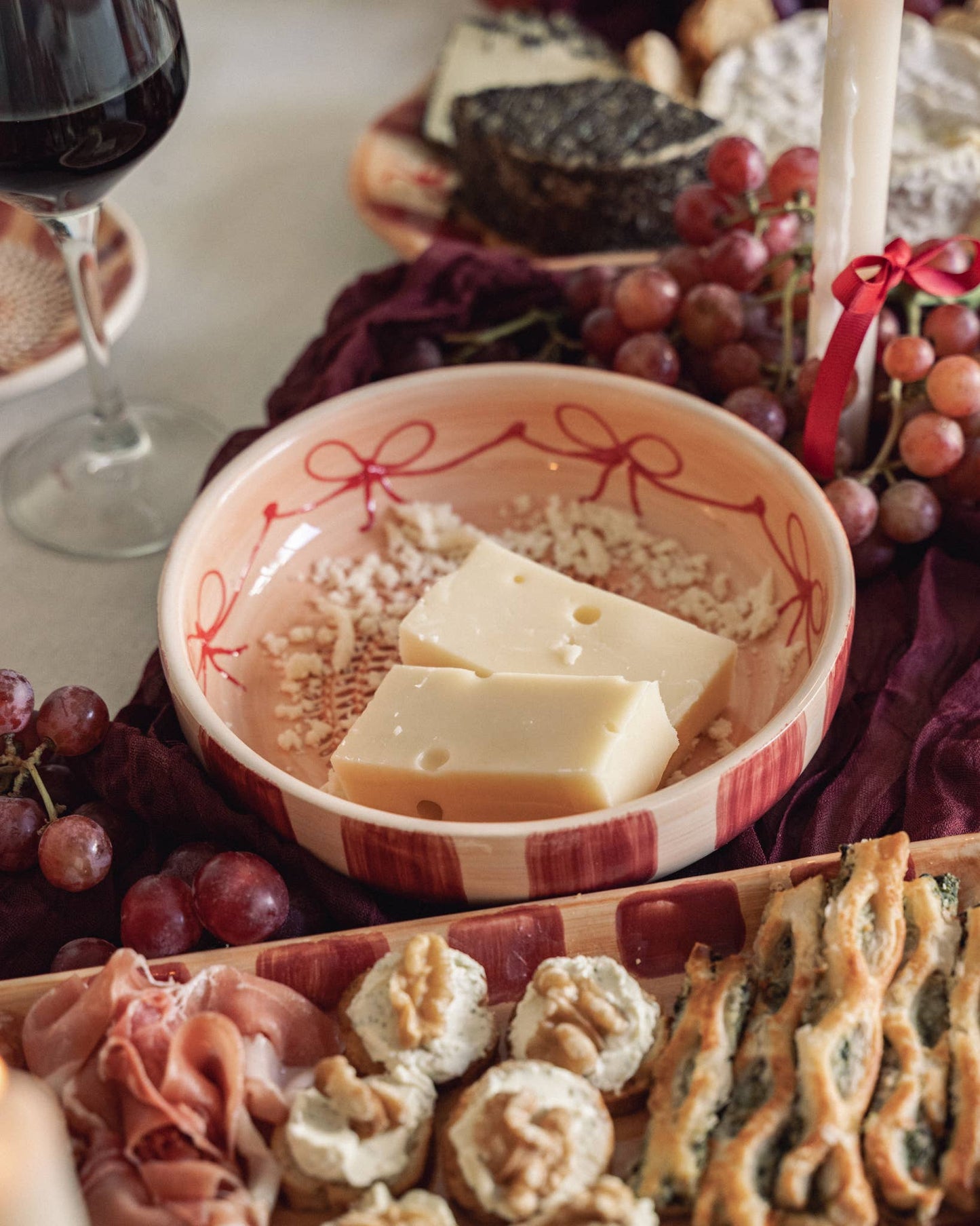 Large Pottery Grater Plate + FREE Spoon - Noelle