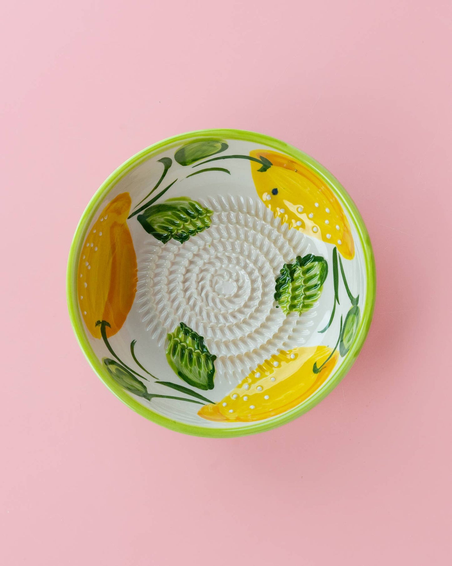 Medium Pottery Grater Bowl for Kitchen & Home Decor
