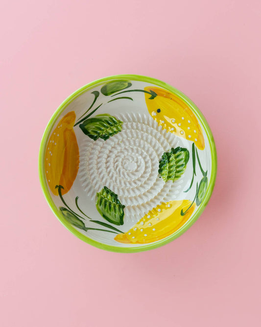 Medium Pottery Grater Bowl for Kitchen & Home Decor