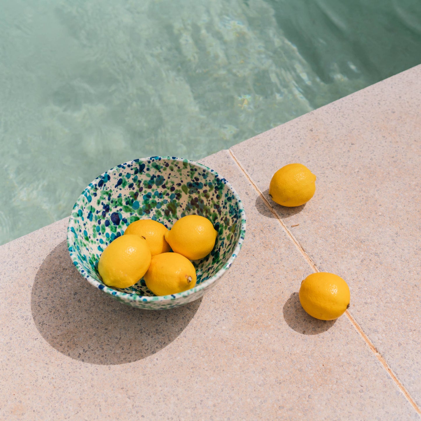 Large Modern Ceramic Salad Bowl / CORAL Blue