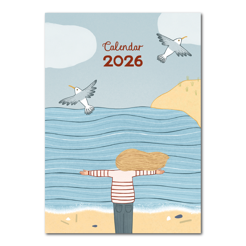 2026 Wall Calendar Beach and Coast: Dutch