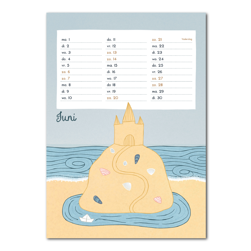 2026 Wall Calendar Beach and Coast: Dutch