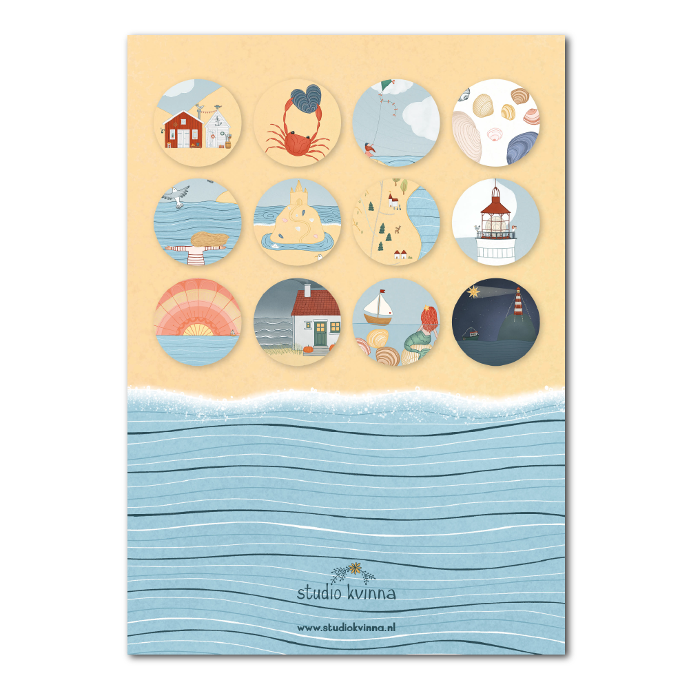 2026 Wall Calendar Beach and Coast: Dutch