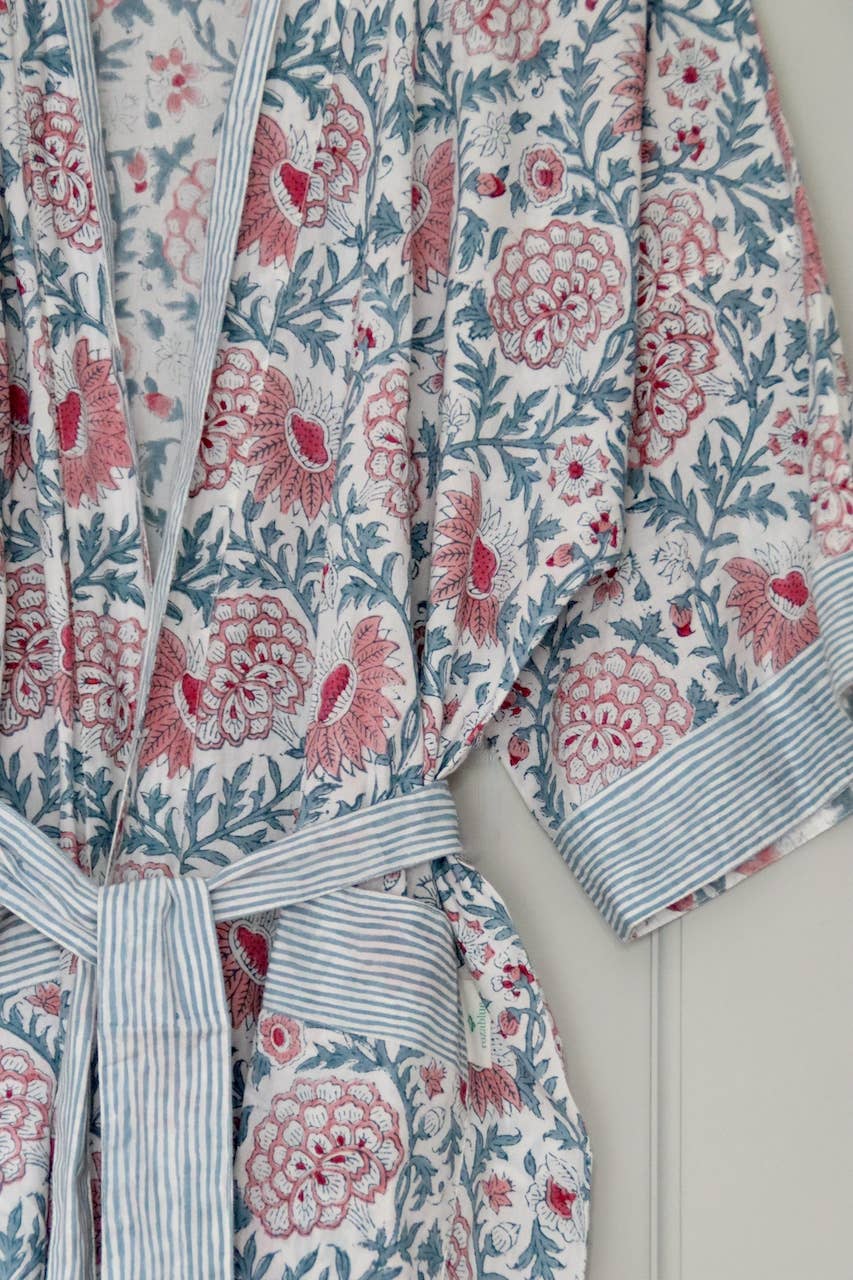 Handmade cotton Kimono Sunny Day Cherry