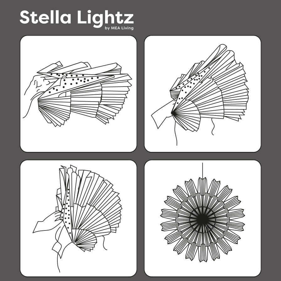 Stella-Dalia, red parchment paper 60 cm
