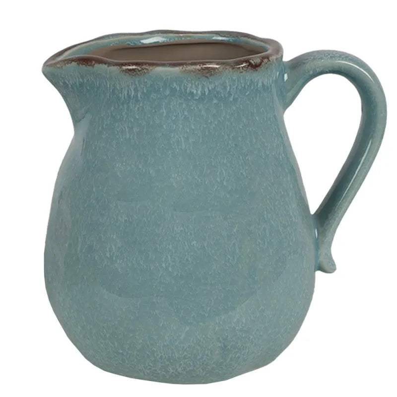 Decoratie Kan turquoise