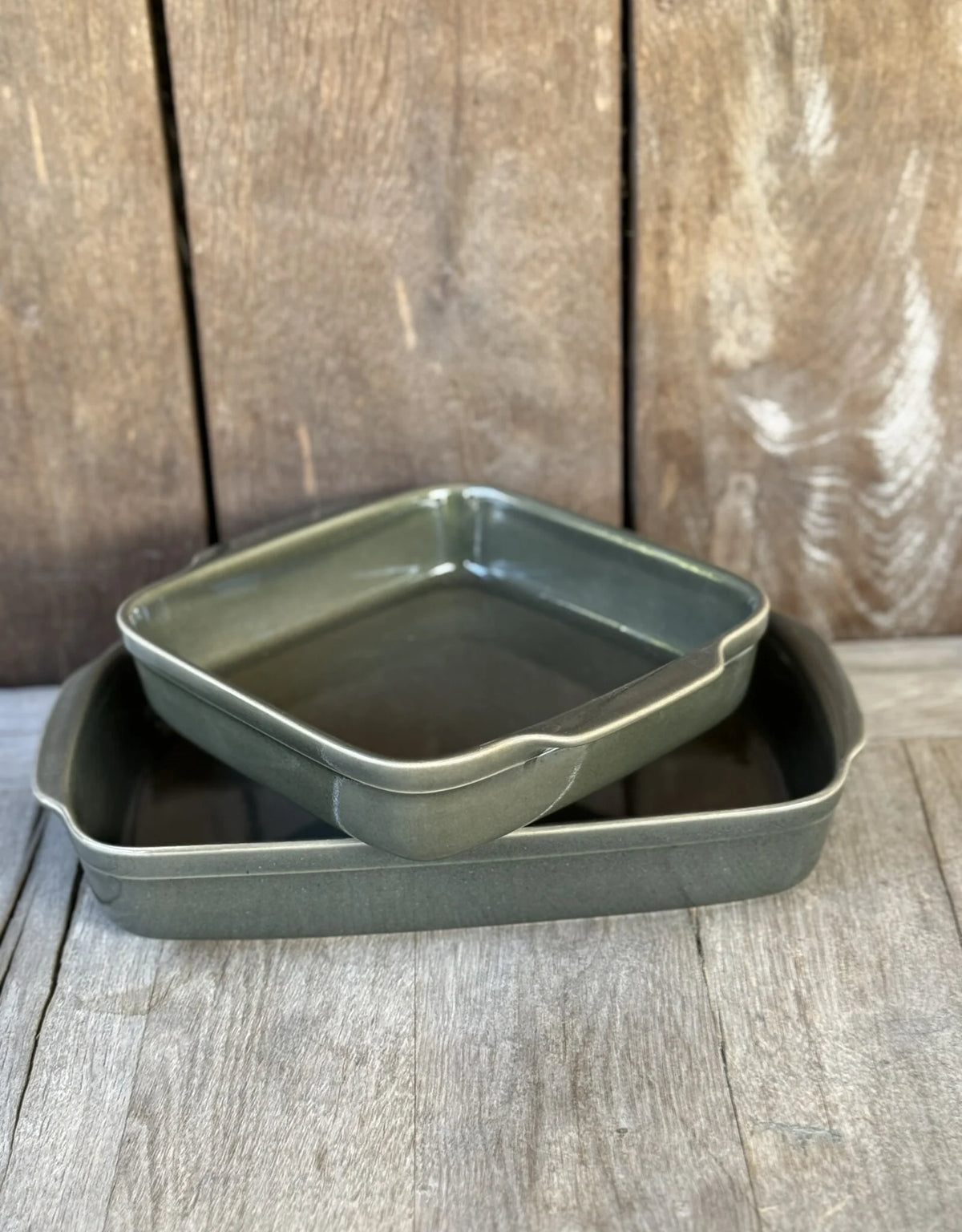 Square Baking Dish 20 x 20 cm Costanova Green/Grey