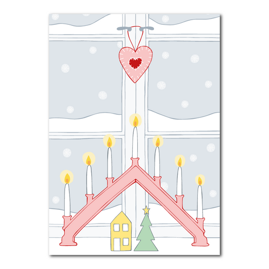 Candlestick | Christmas card