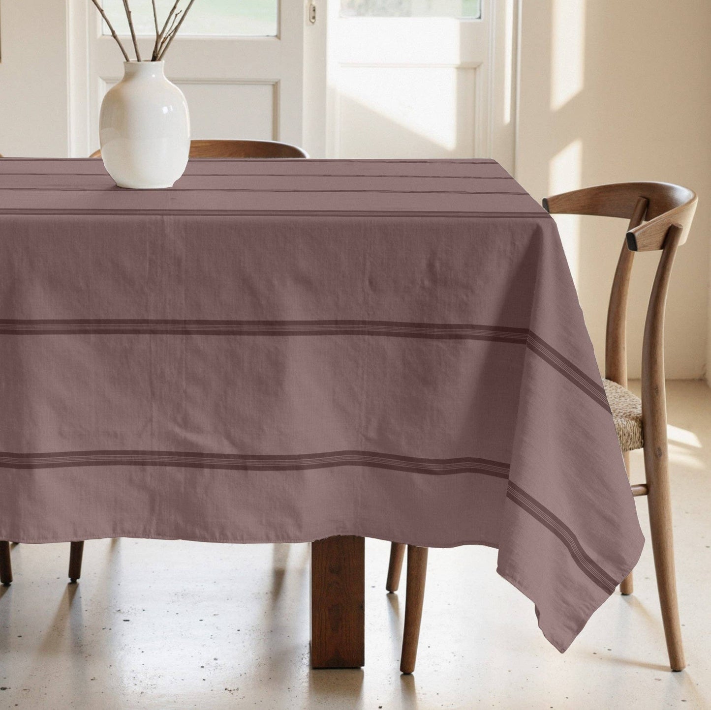 Nua Pale Pink stain-resistant tablecloth, 100% cotton: 200x155 cm