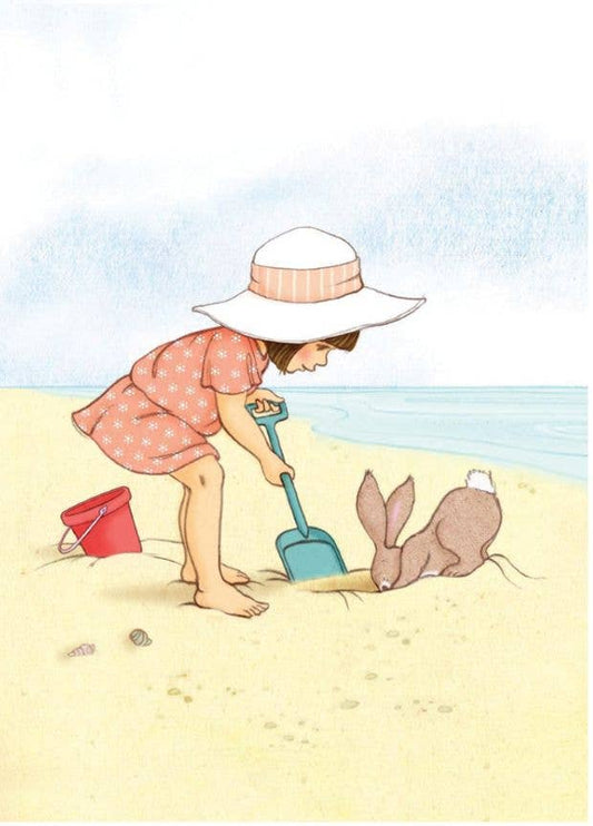 Postcard Seaside & Sandcastles